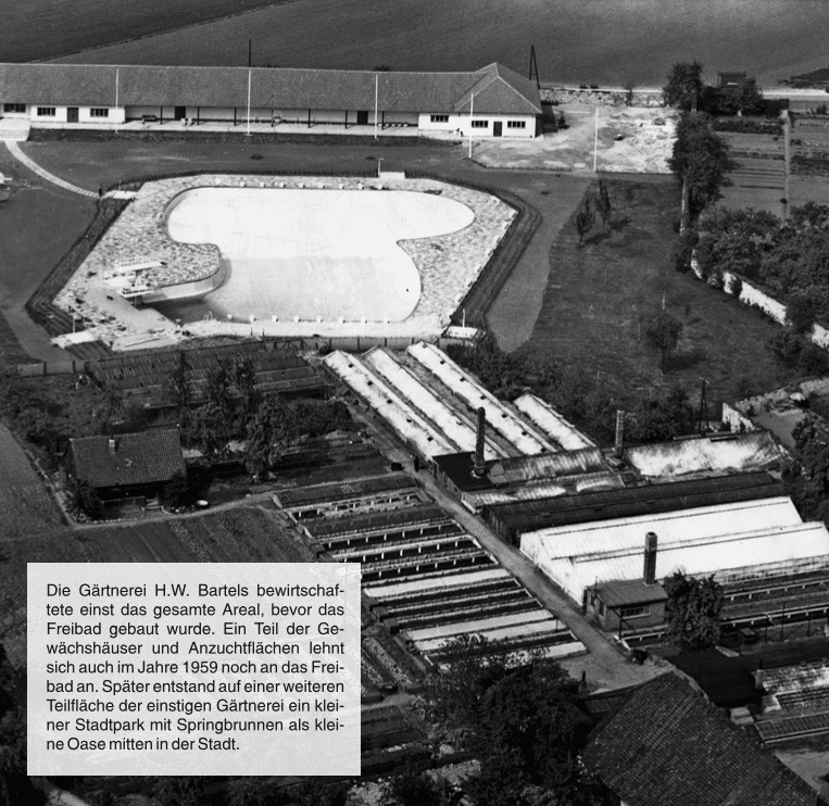 Stadtbad Luftaufnahme 1959 Archiv Stadt Sarstedt